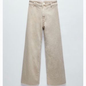 Zara high rise khaki pants
